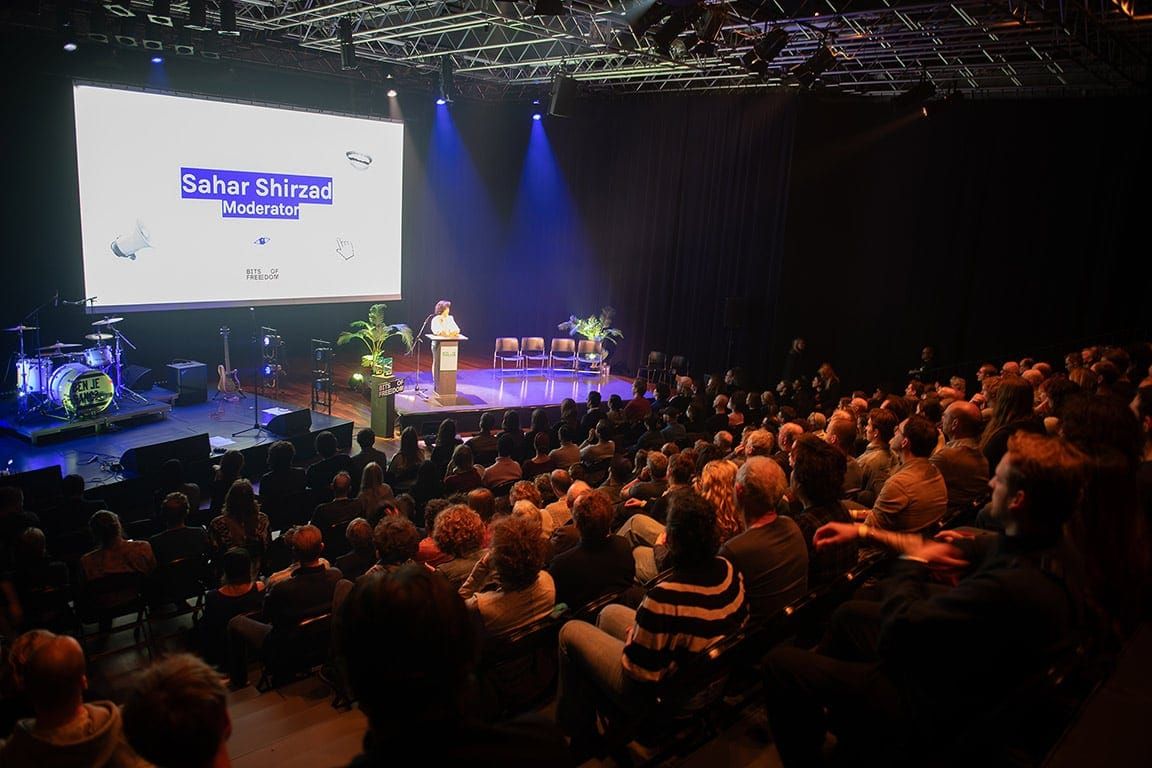 Foto van Big Brother Awards 2024 bij Vlaams Cultuurhuis de Brakke Grond.